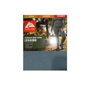 Ozark Trail Womens Seamless Base Layer Legging XS Heritage Blue Outdoor Winter